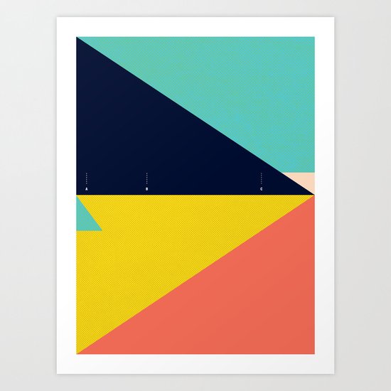 Secret Surf Map — Matthew Korbel-Bowers Art Print