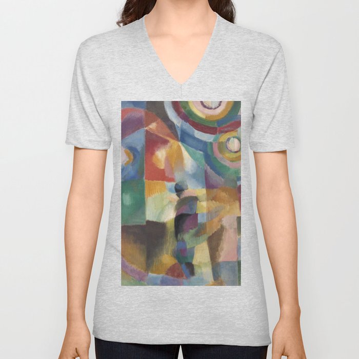 Sonia Delaunay Paintings V Neck T Shirt