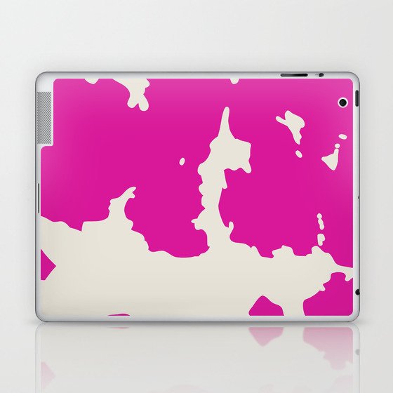 Retro 70s Hot Pink Animal Print  Laptop & iPad Skin
