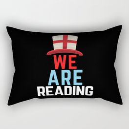 We Are Reading England Flag Sports Rectangular Pillow