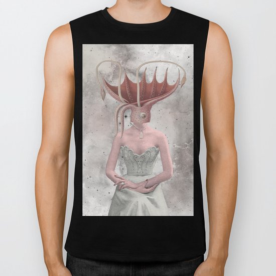 PINK I THINK Biker Tank