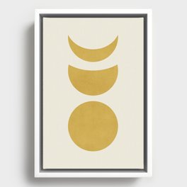 Lunar Eclipse - Gold Framed Canvas