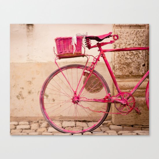 Lady in Pink Canvas Print