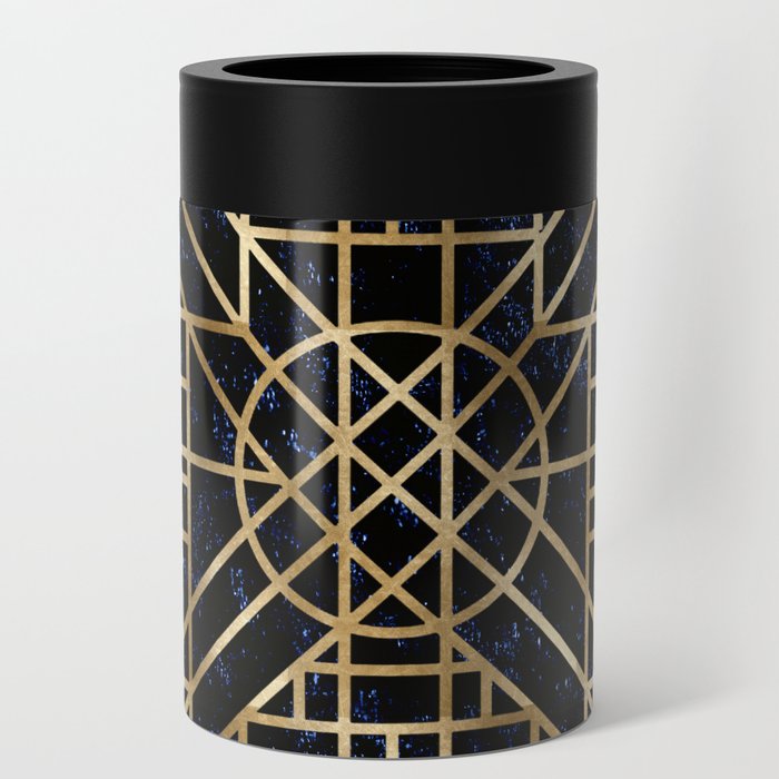 Art Deco design - velvet geo II Can Cooler