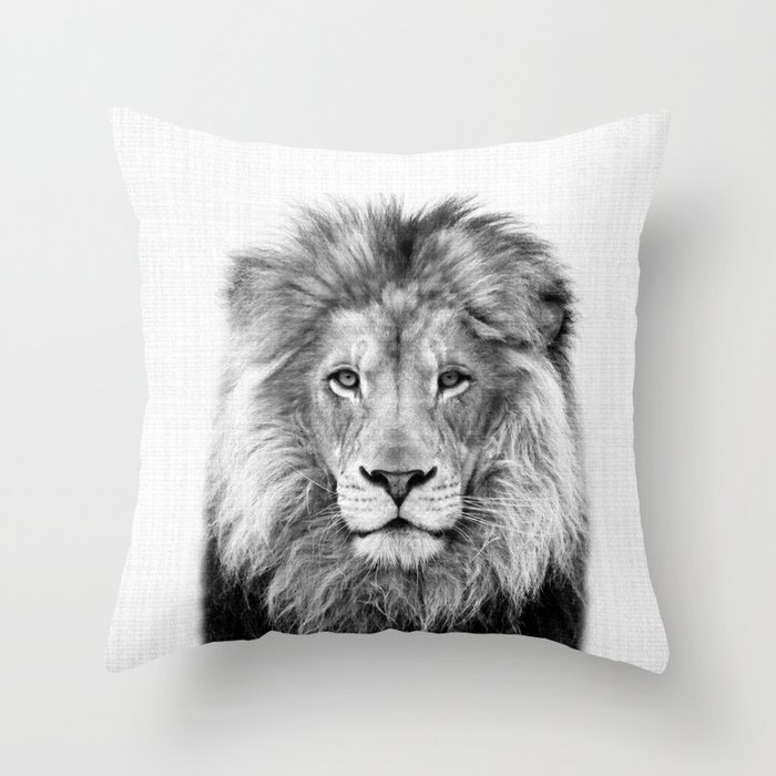 lion throw pillow