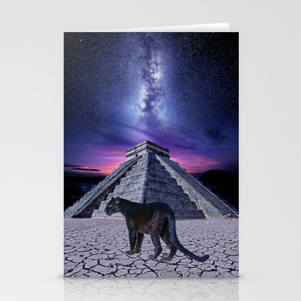 Mythical Chichén Itzá Panther Stationery Cards