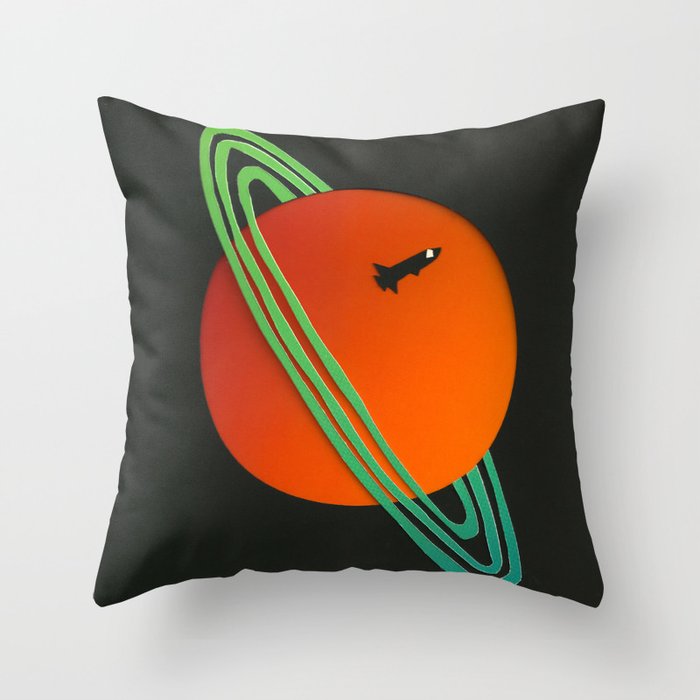 Planetary Flyby Throw Pillow