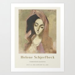 Poster-Helene-Schjerfbeck -Vårbroddens Madonna. Art Print