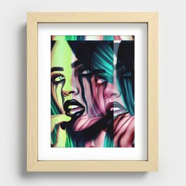Dark Thoughts - Colorful Recessed Framed Print