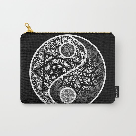 Yin Yang Zentangle Carry-All Pouch