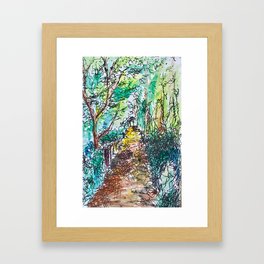 path Framed Art Print