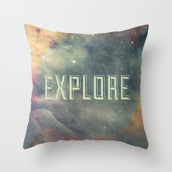 Explore III Throw Pillow