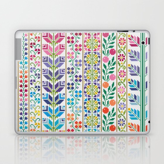 Palestinian Spring Tatreez - Decoelian Laptop & iPad Skin