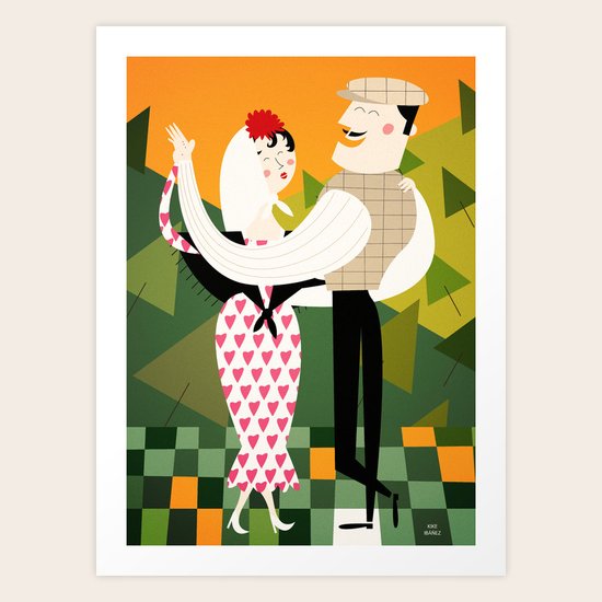 MADRID Art Print