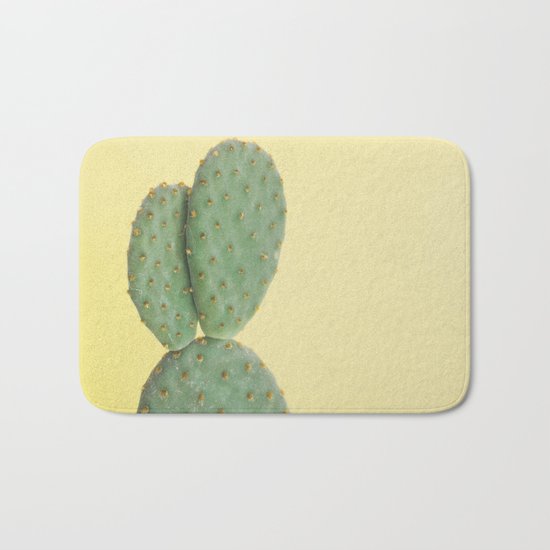 Yellow Cactus Bath Mat