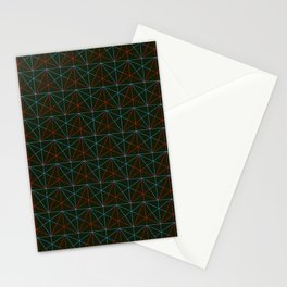 Laser Xmas Trees #1 Stationery Card