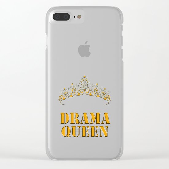 Drama queen - humor Clear iPhone Case