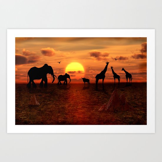 Savanne 2 Art Print