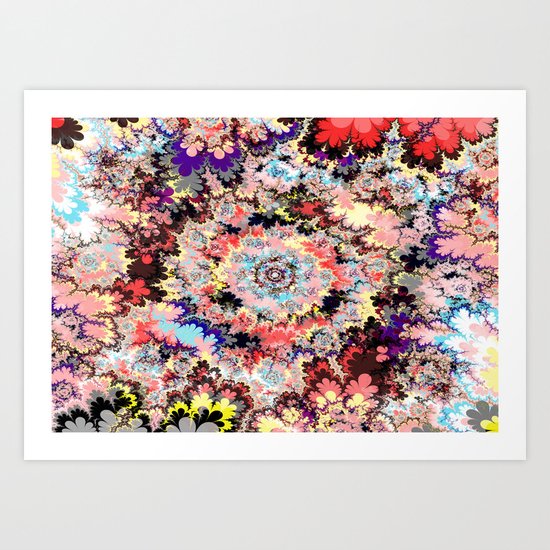 fire gate III d Art Print
