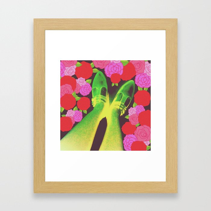 Flower Step Framed Art Print