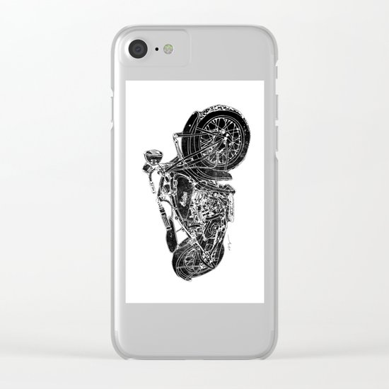 Vintage Indian Motorcycle Clear iPhone Case