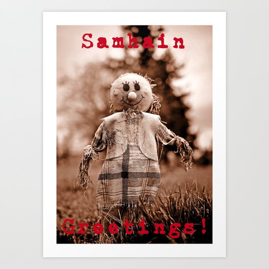 Samhain Greetings! Art Print