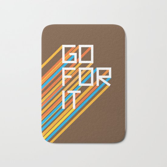 70s Go For It Bath Mat