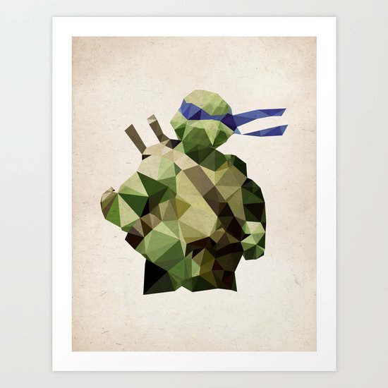 Polygon Heroes - Leonardo Art Print