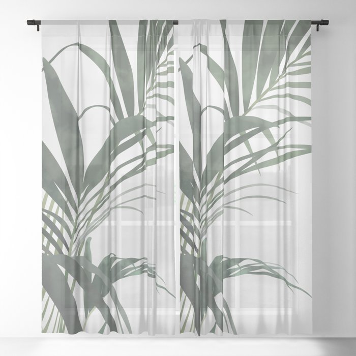 Palm #2 Sheer Curtain