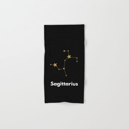 Sagittarius, Sagittarius Zodiac, Black Hand & Bath Towel
