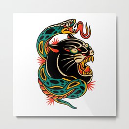Black Panther Metal Print