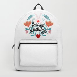 HAPPY BIRTHDAY Backpack | Family, Flowersbday, Cake, Happybirthday, Birthday, Illustrationbday, Partying, Birthyear, Happyholidays, Happybday 