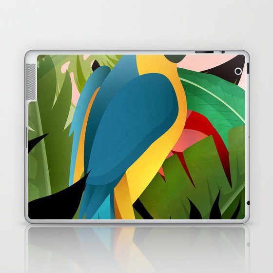Parrot in a Tropical Setting Laptop & iPad Skin