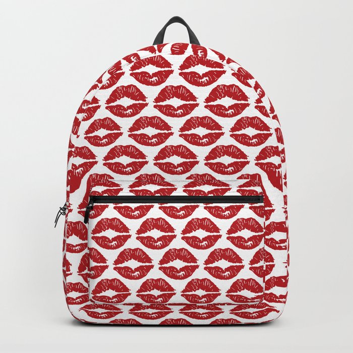 Rock & Roll Red Lipstick Kisses Backpack