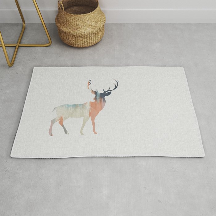 Pastel Deer Rug