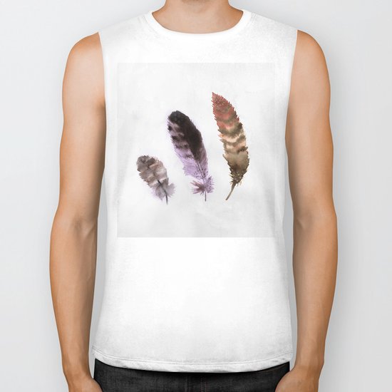 Feathers III Biker Tank