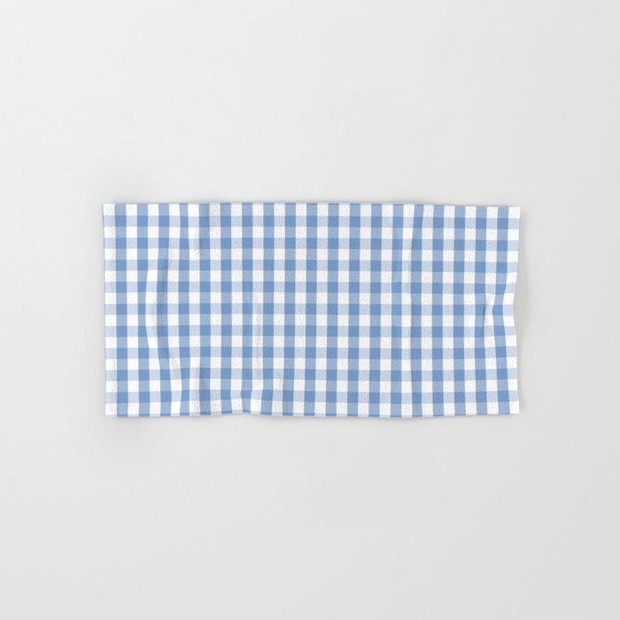 Checkered Hand Towel - Blue