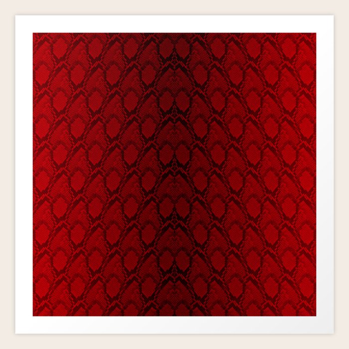 snake print red