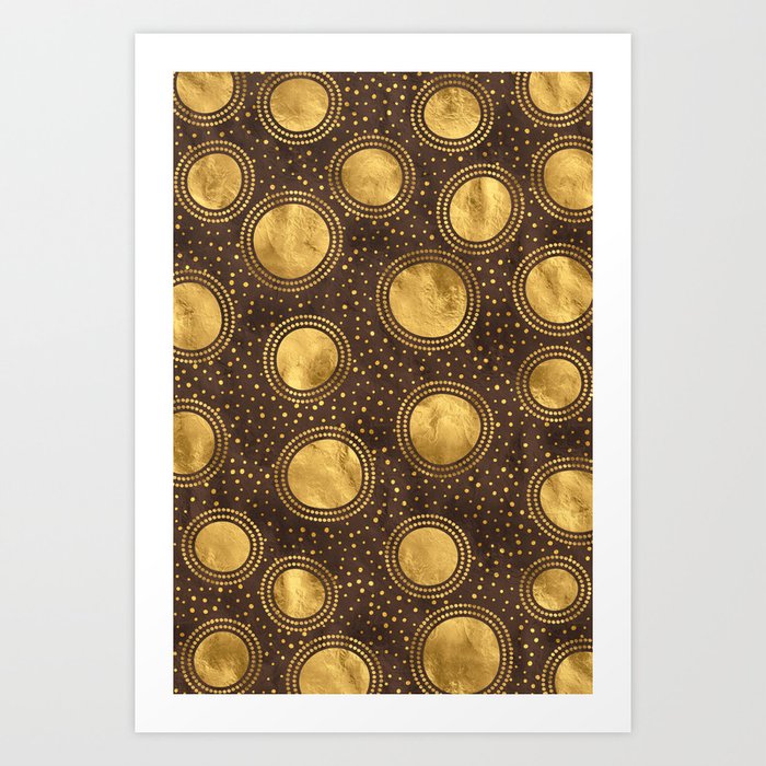 Abstract Sun Organic Pattern Art Print