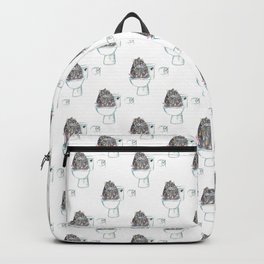 Guinea pig toilet Painting Wall Poster Watercolor Backpack