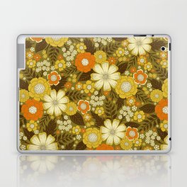 1970s Retro/Vintage Floral Pattern Laptop Skin