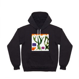 bejeweled Hoody | Nature, Digital, Trees, Emeral, Drawing, Abstract, Jewels, Graphite 
