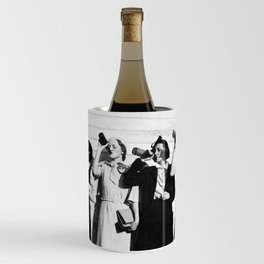 Drinking Woman, Vintage Photography Wine Chiller