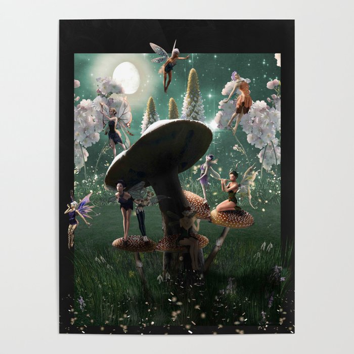 Fairy Mushroom Poster