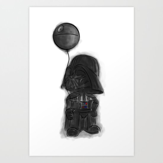 darth vader & death star! Art Print