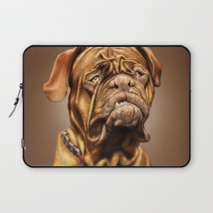 French Mastiff Dog Portrait Laptop Sleeve