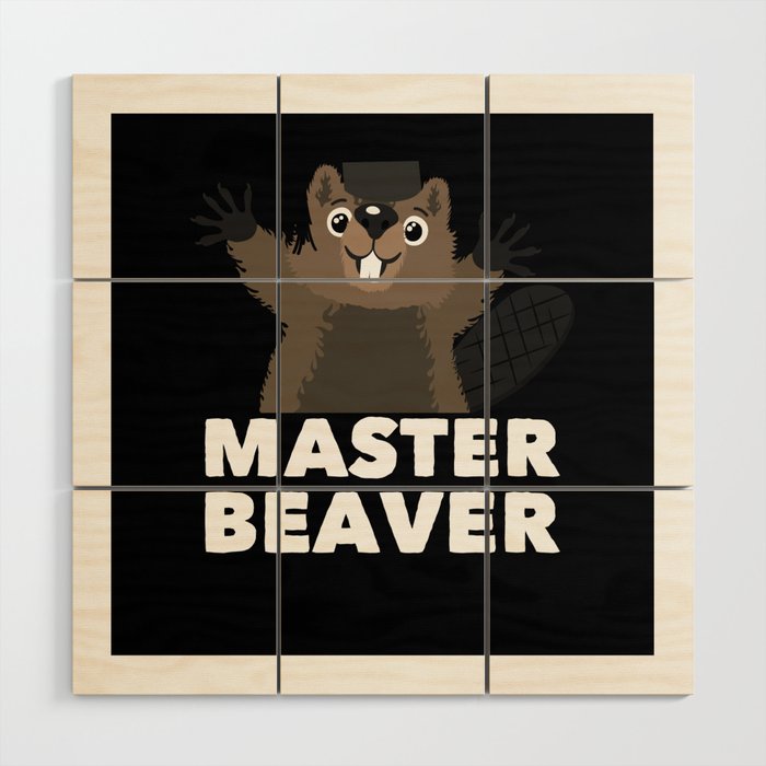Master Beaver Wood Wall Art