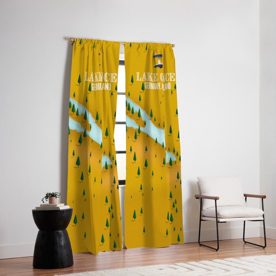Lake Constance Germany Austria Switzerland Travel Map Blackout Curtain By Nicholasgreen Society6