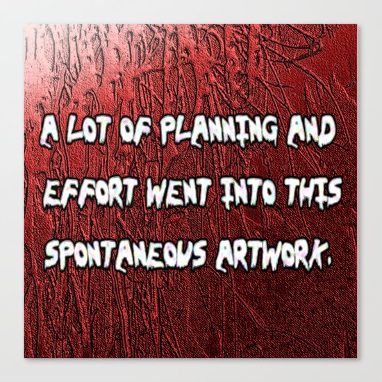 spontaneous Canvas Print