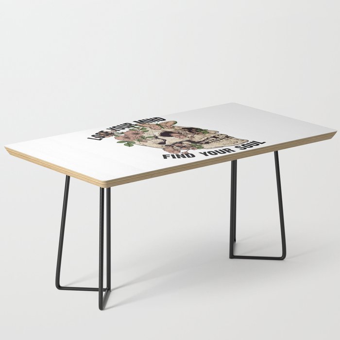 Lose your mind find your soul skull art Coffee Table